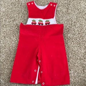 Smockingbird - Red Corduroy Longall - 9m